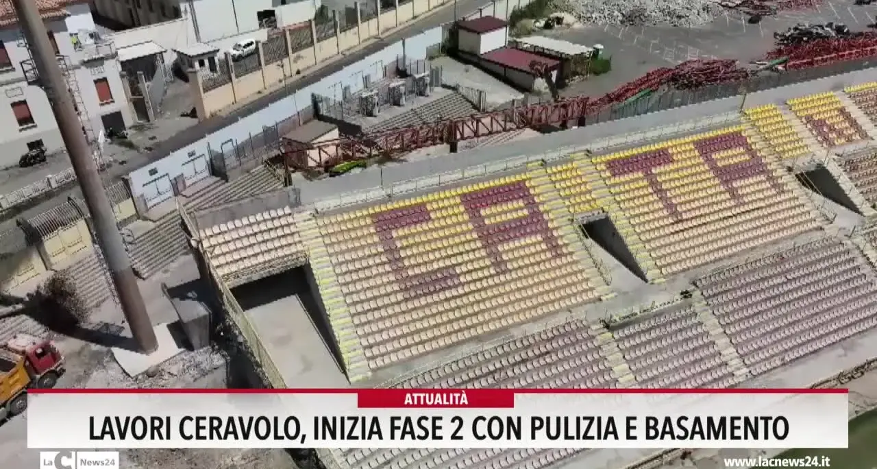 Lavori al Ceravolo di Catanzaro,  inizia fase 2 con pulizia e basamento