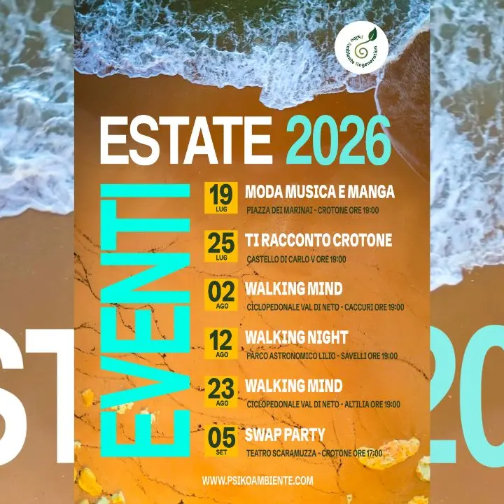 Passeggiate nella Val di Neto, incontri culturali e arte: a Crotone sei eventi targati Psiko Ambiente Regeneration\n