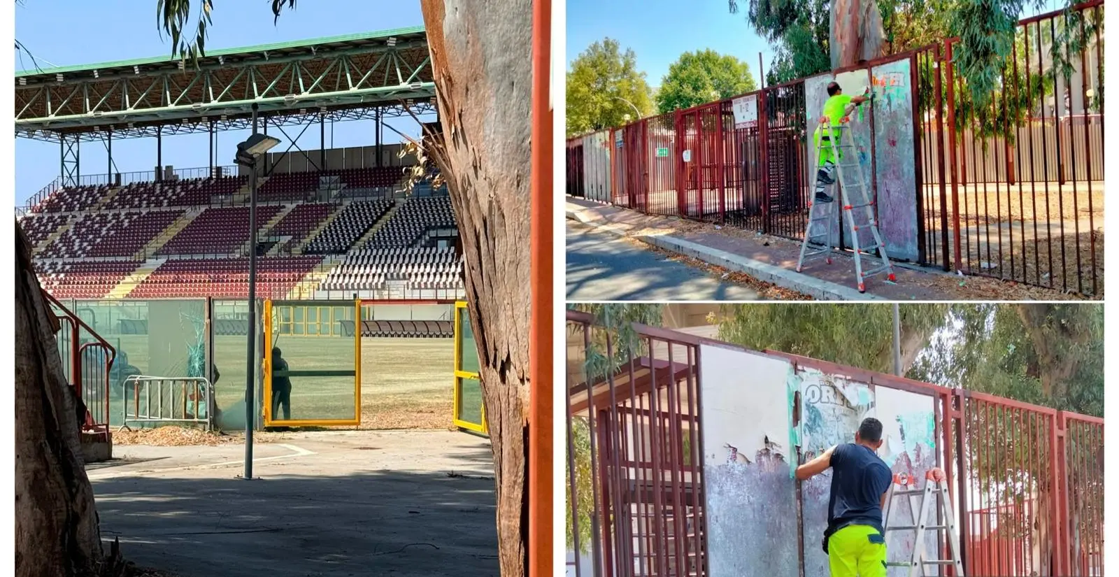 Stadio “Granillo”, dopo l’annuncio l’inizio dei lavori: Castore lavora per il ripristino del decoro e della sicurezza\n