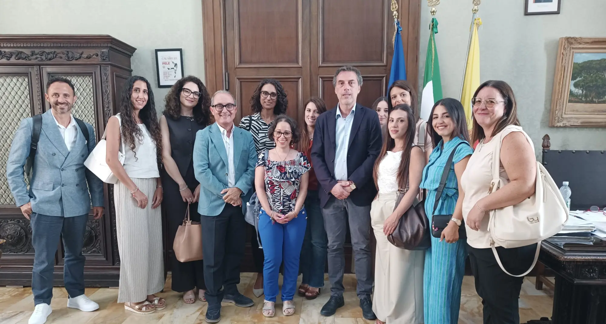 Fiorita accoglie a Palazzo De Nobili le nuove figure professionali assunte nell'Ambito Territoriale Sociale di Catanzaro\n