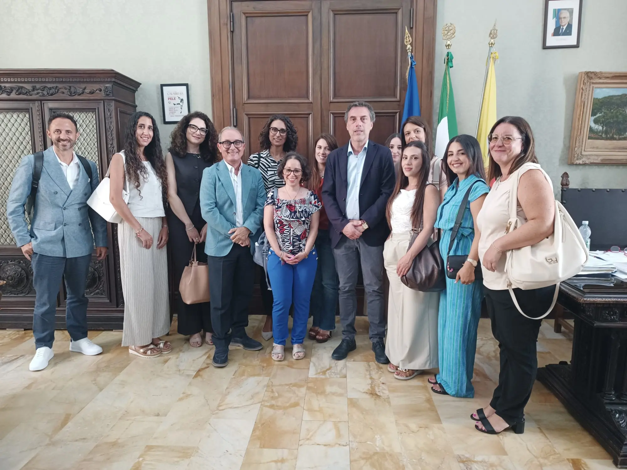 Fiorita accoglie a Palazzo De Nobili le nuove figure professionali assunte nell'Ambito Territoriale Sociale di Catanzaro\n