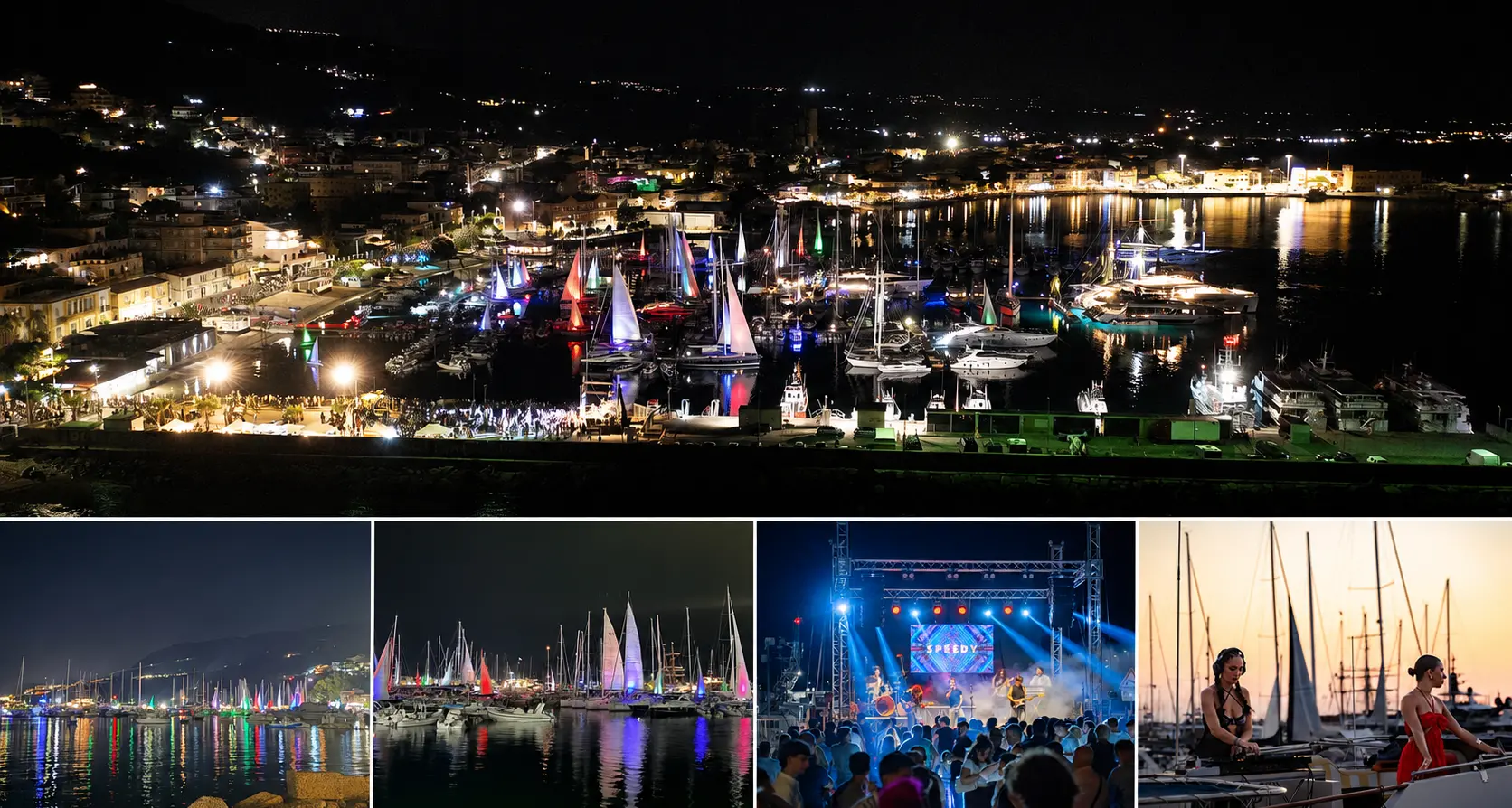 Light Fest conquista Vibo Marina: cinquemila persone tra barche a vela\u00A0illuminate, musica e riflessi colorati sul mare\n