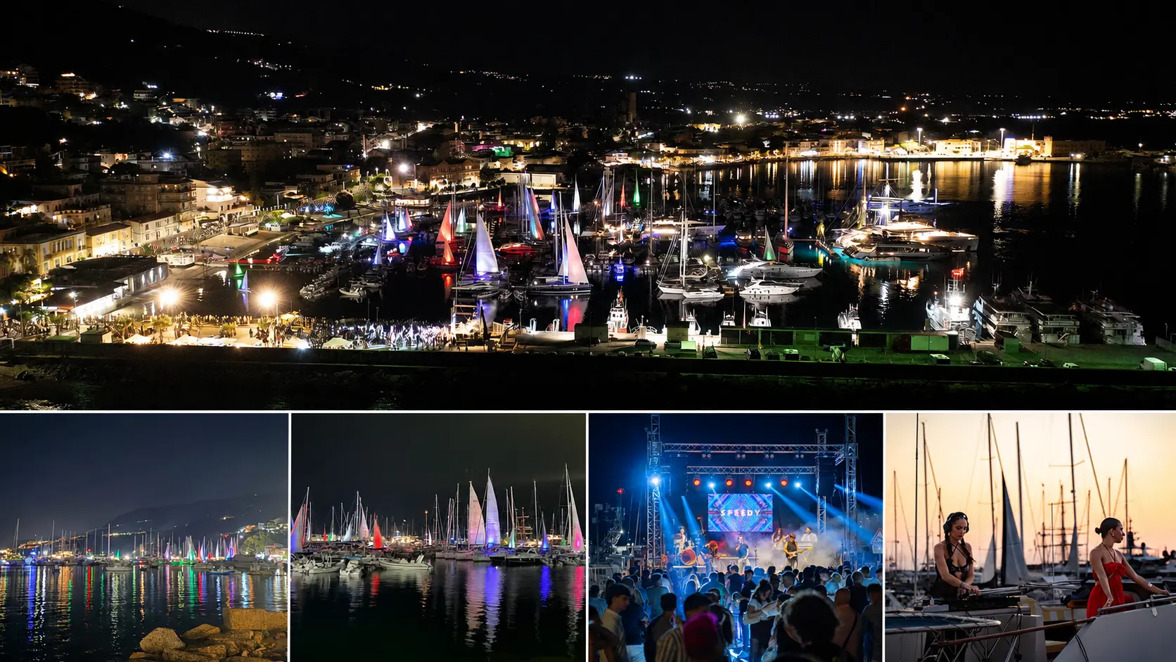 Light Fest conquista Vibo Marina: cinquemila persone tra barche a vela\u00A0illuminate, musica e riflessi colorati sul mare\n