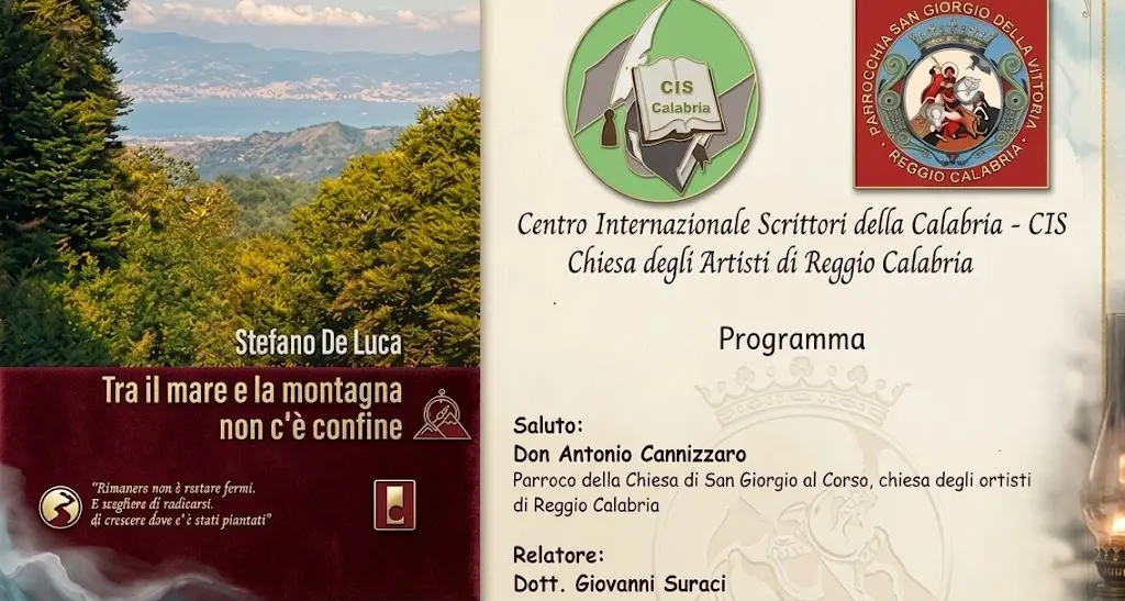 Tra il mare e la montagna non c'è confine, il debutto letterario di Stefano De Luca: a Reggio l'anteprima nazionale del romanzo\n