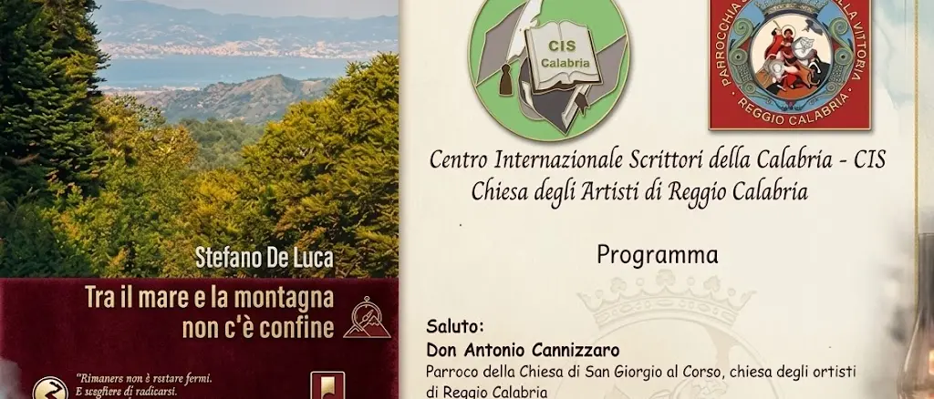 Tra il mare e la montagna non c'è confine, il debutto letterario di Stefano De Luca: a Reggio l'anteprima nazionale del romanzo\n
