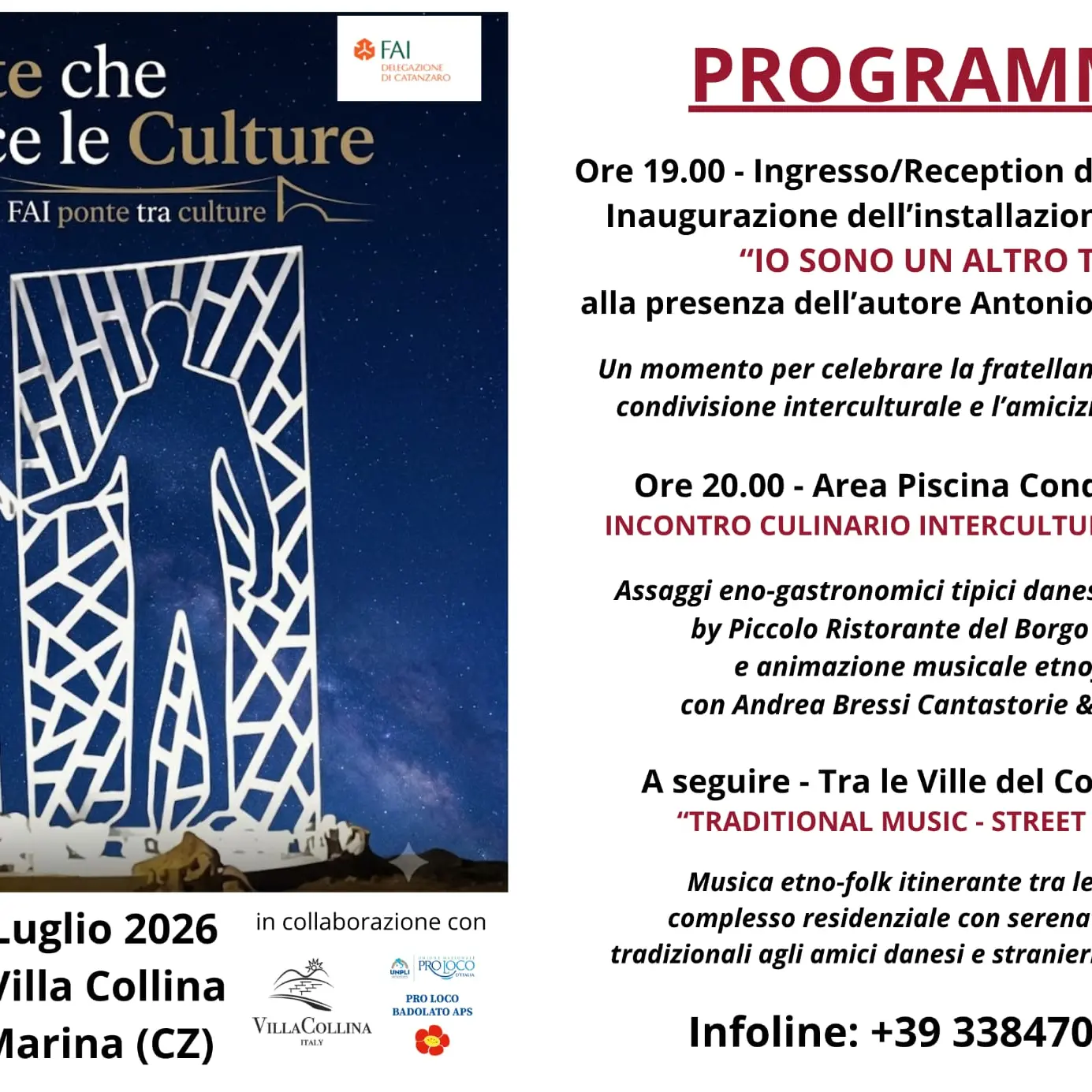 “L’Arte che unisce le Culture”: a Badolato un ponte di fratellanza e bellezza firmato FAI\n