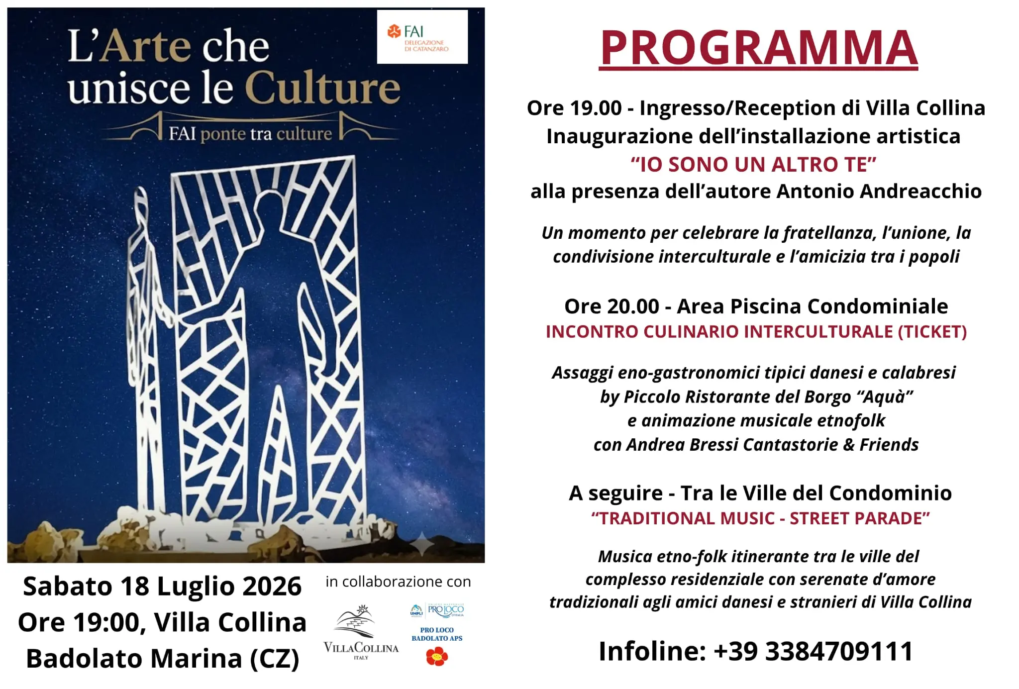 “L’Arte che unisce le Culture”: a Badolato un ponte di fratellanza e bellezza firmato FAI\n