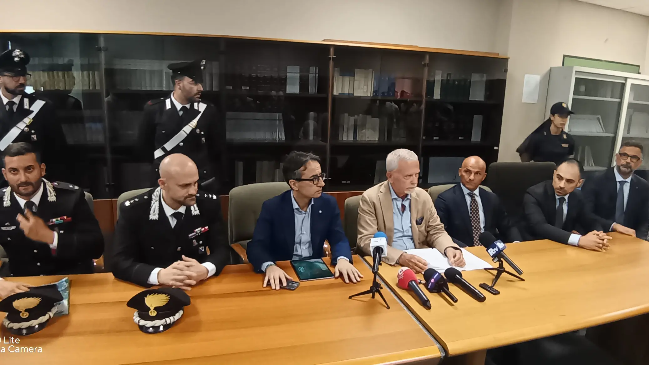 La conferenza stampa dell\\'operazione di Reggio Calabria