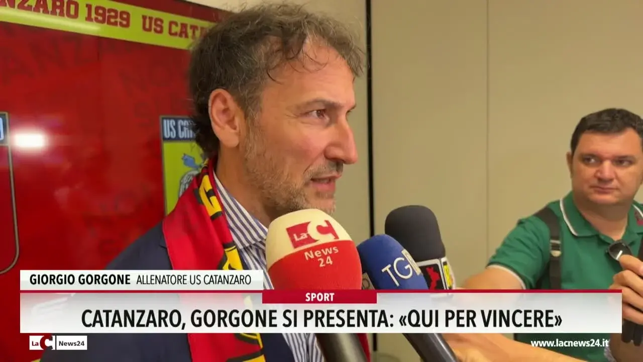 Catanzaro, Gorgone si presenta: Qui per vincere