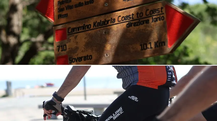 <p>Il cammino Kalabria Coast to Coast si apre a mountain bike ed e-bike (Immagini: Ivi design e comunicazione)</p>\\n