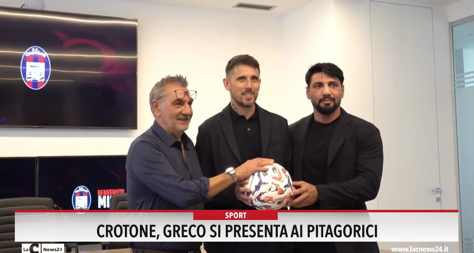 Crotone, Greco si presenta ai pitagorici