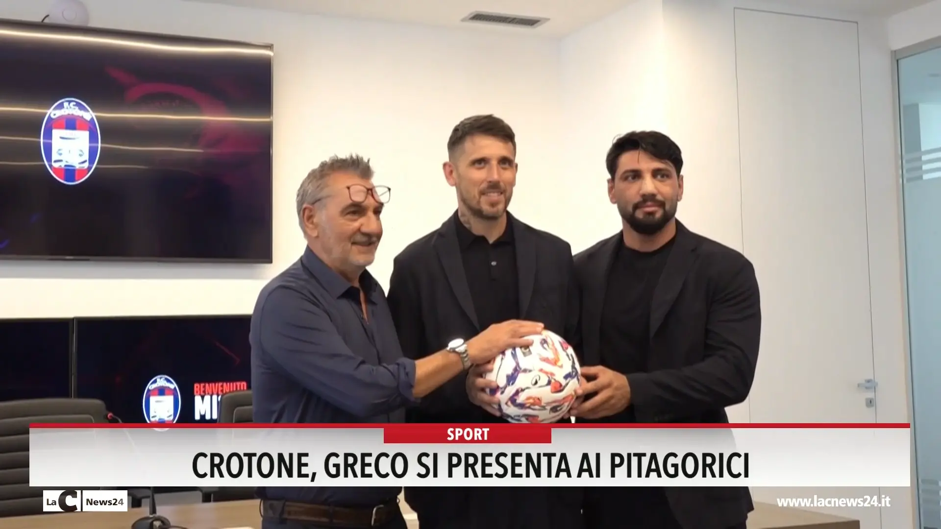 Crotone, Greco si presenta ai pitagorici