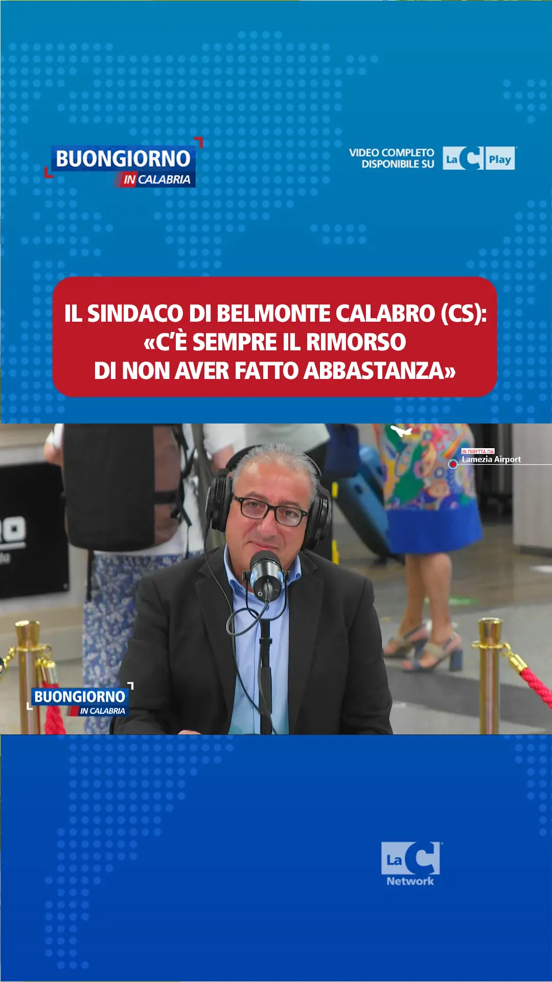 Il sindaco di Belmonte: «C'è sempre paura di non riuscire a fare abbastanza»