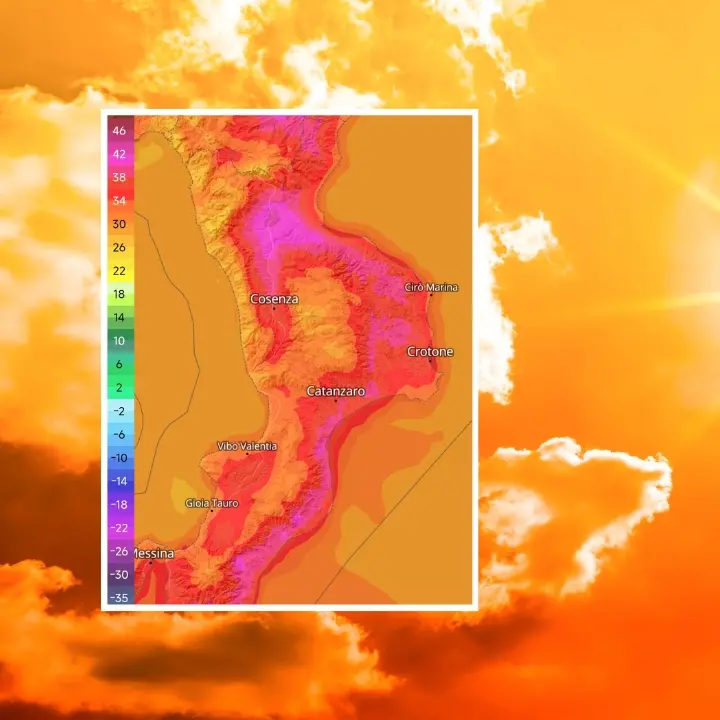 Calabria, arriva il\u00A0caldo\u00A0africano: fino a 45 gradi nel weekend, da oggi l'ondata di calore più intensa. Ecco dove\n\n\n
