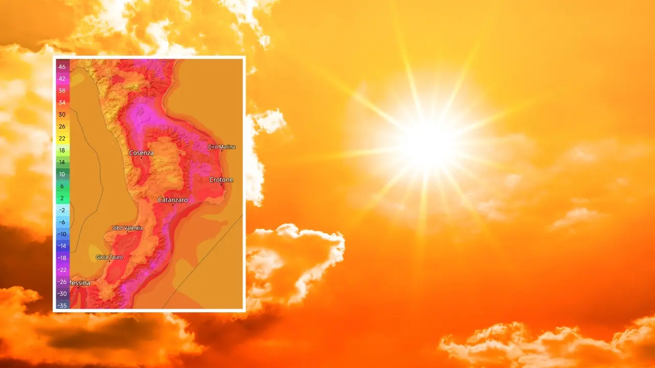 Calabria, arriva il\u00A0caldo\u00A0africano: fino a 45 gradi nel weekend, da oggi l'ondata di calore più intensa. Ecco dove\n\n\n