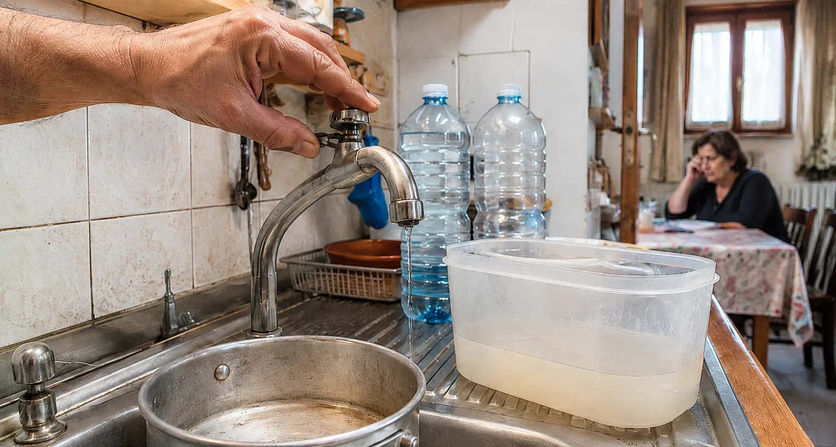 A Papaglionti di Zungri acqua razionata e non potabile: «Costretti a rifornirci alla fontana, viviamo un incubo»\n