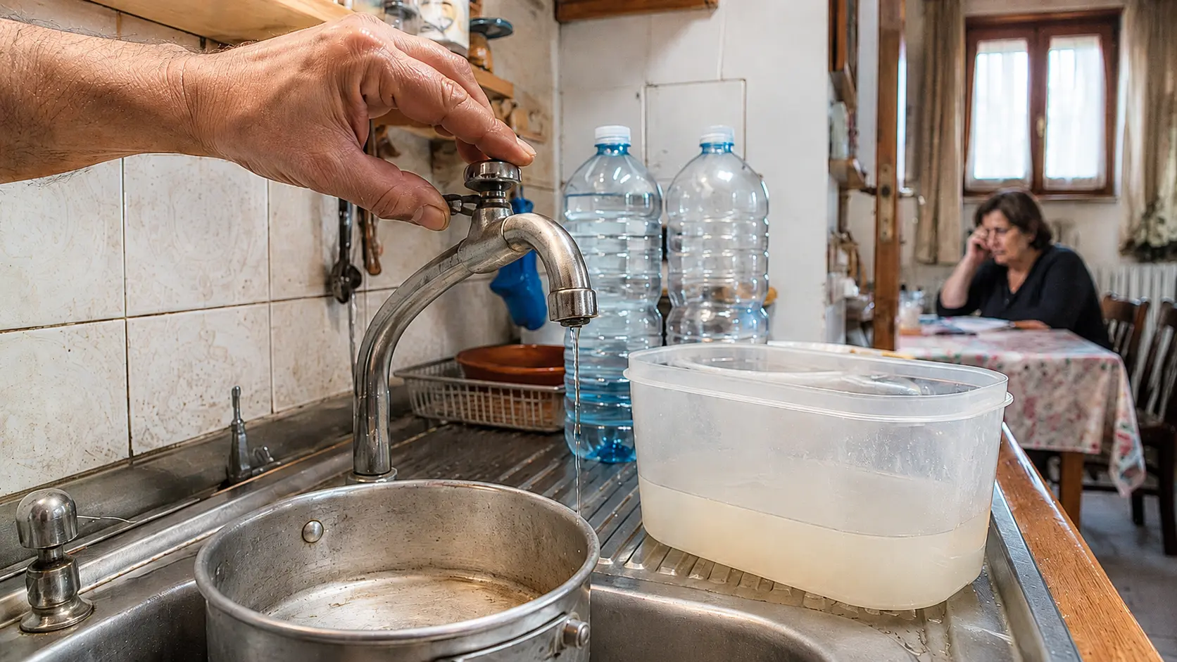 A Papaglionti di Zungri acqua razionata e non potabile: «Costretti a rifornirci alla fontana, viviamo un incubo»\n