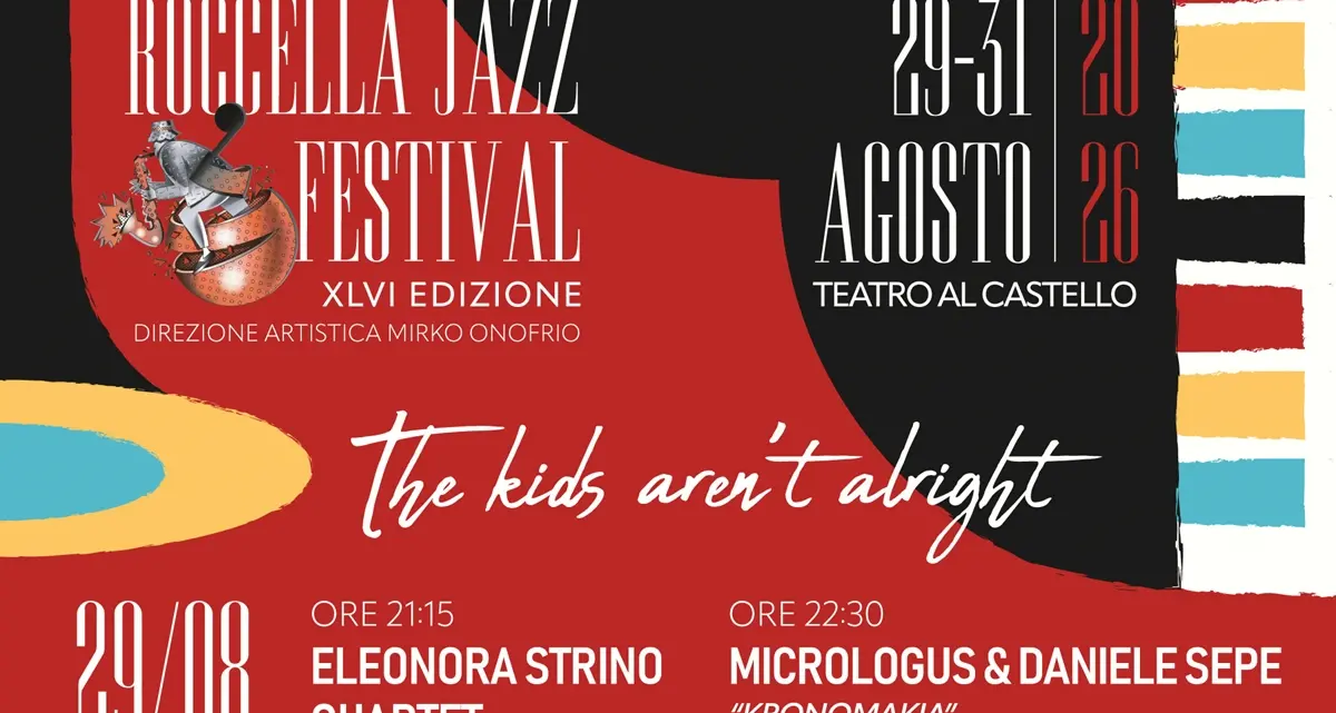 Dal 29 al 31 agosto al via il\u00A0Roccella Festival Jazz \"Rumori Mediterranei\"\n