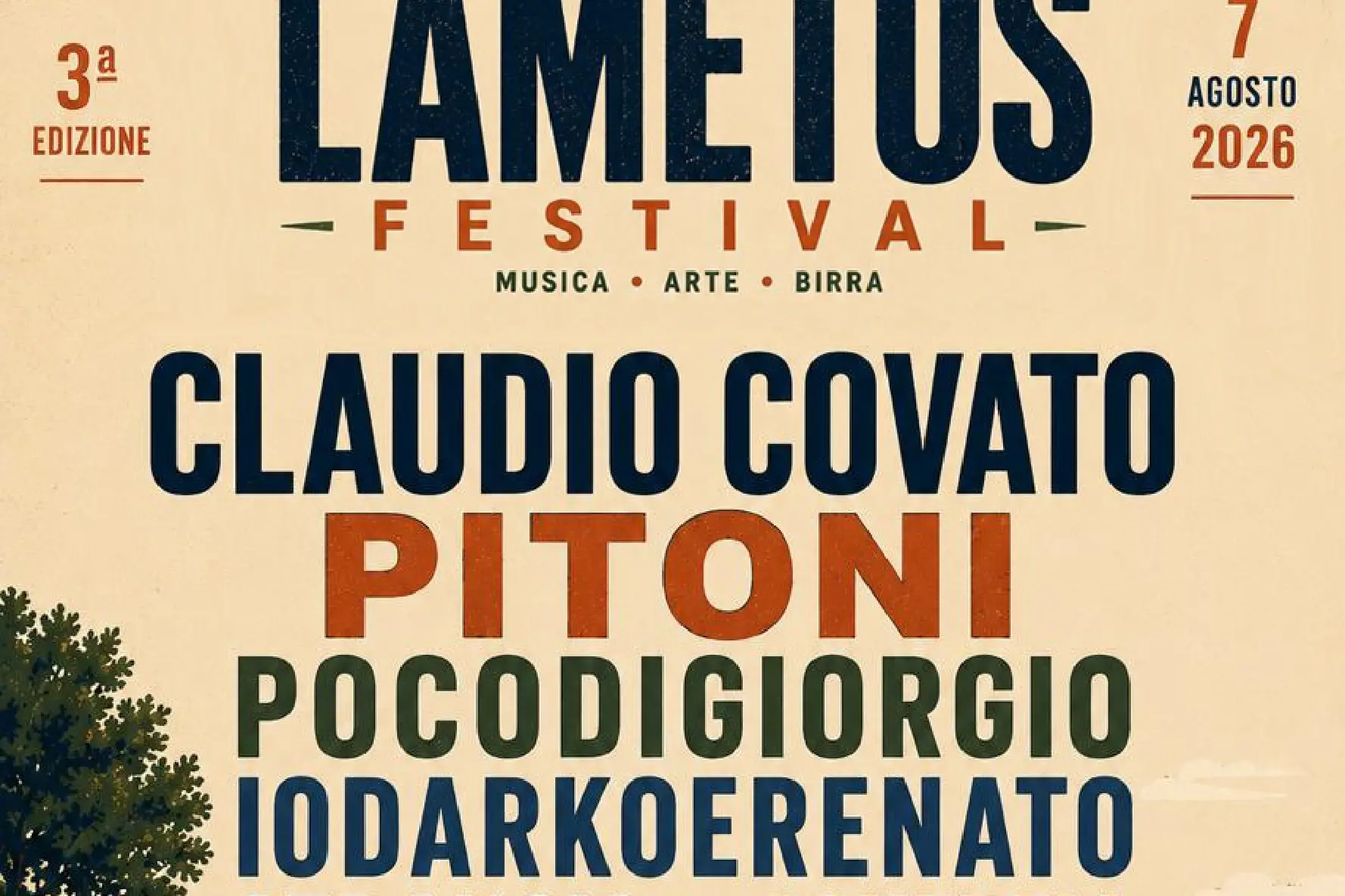 Lametus Festival, il 7 agosto torna a Lamezia Terme la terza edizione tra musica, arte e condivisione\n