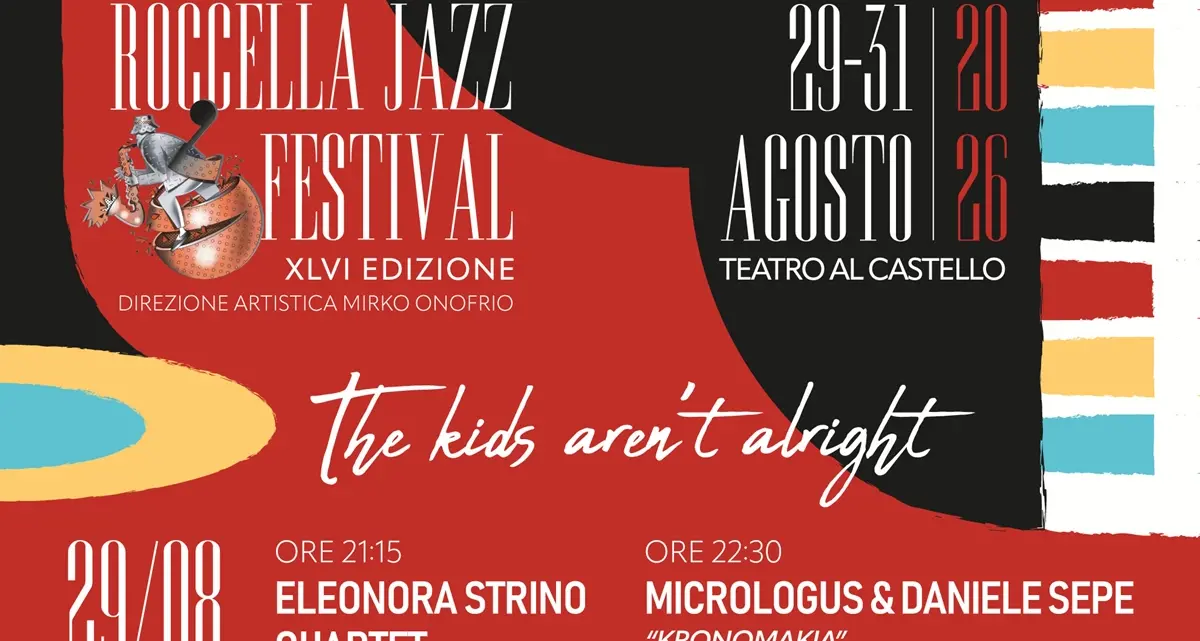 Dal 29 al 31 agosto al via il\u00A0Roccella Festival Jazz \"Rumori Mediterranei\"\n