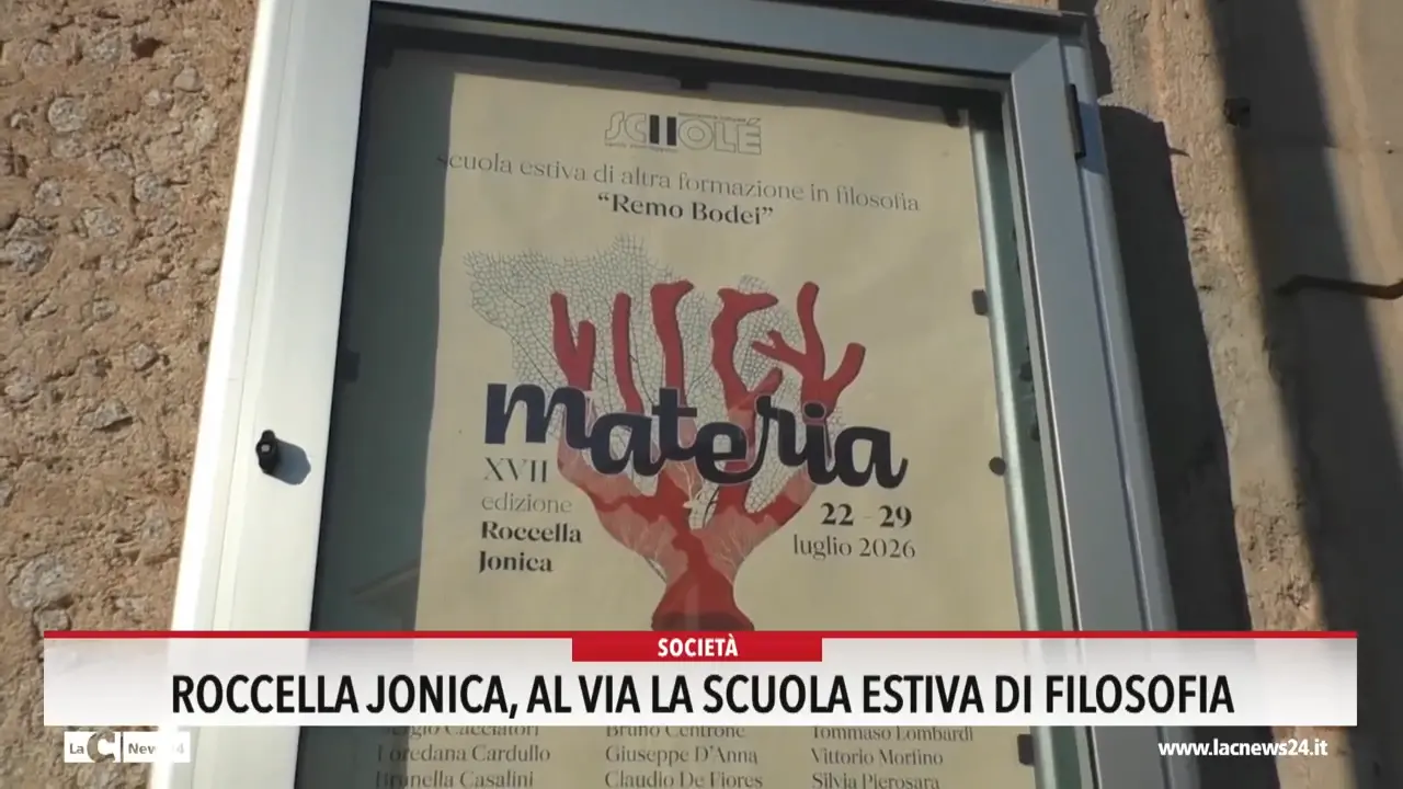 Roccella Jonica, al via la scuola estiva di filosofia