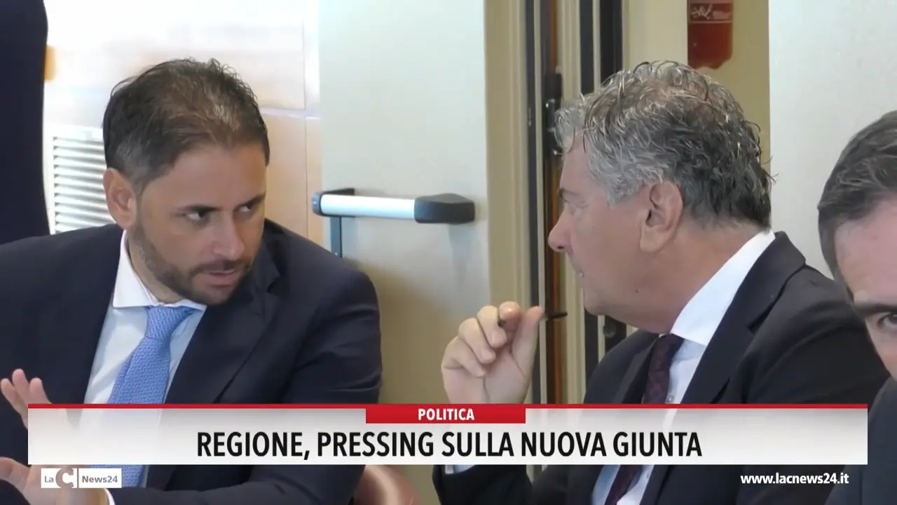 Regione, pressing sulla nuova giunta