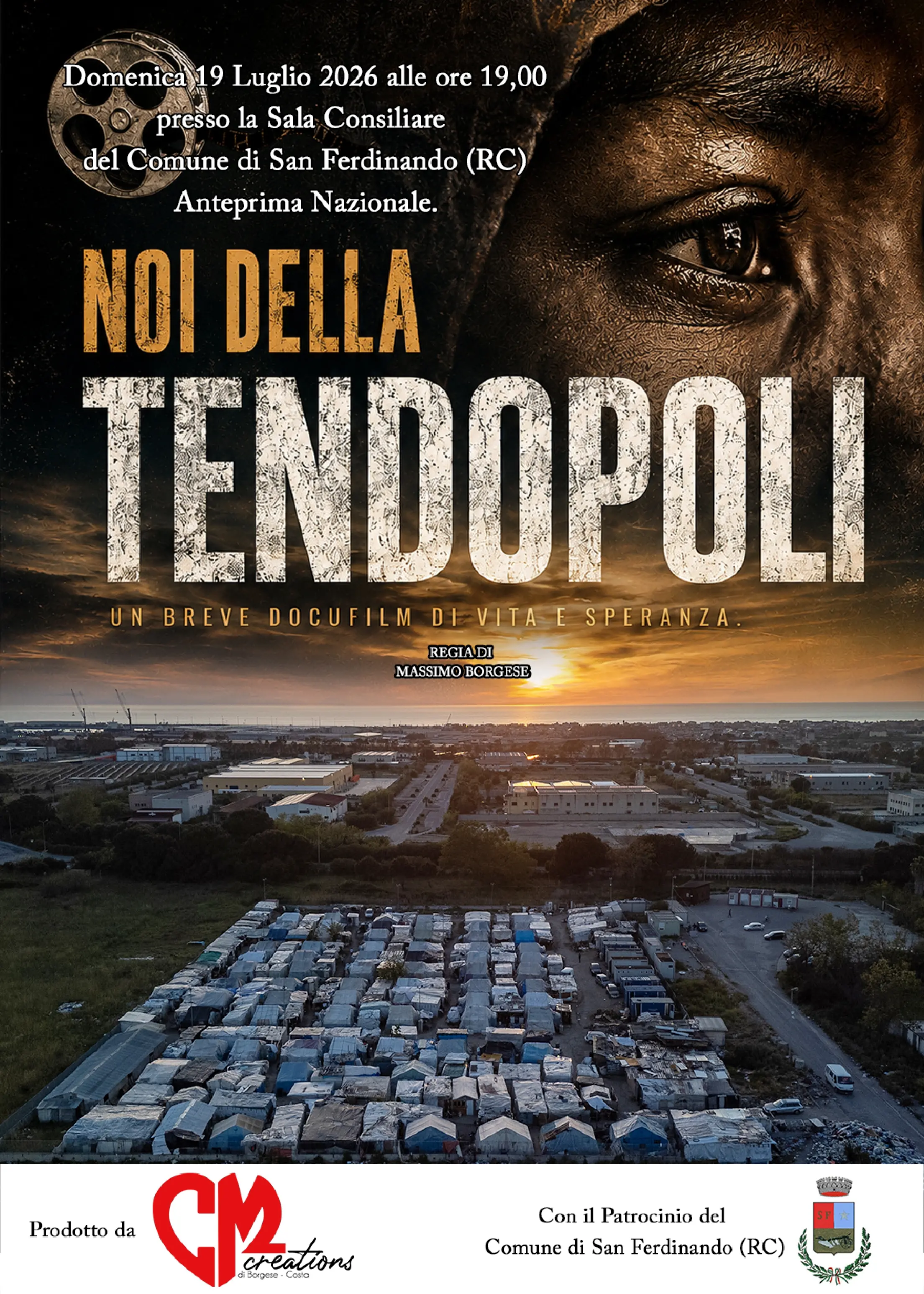 San Ferdinando, domenica prima nazionale del docufilm «Noi della Tendopoli»\n