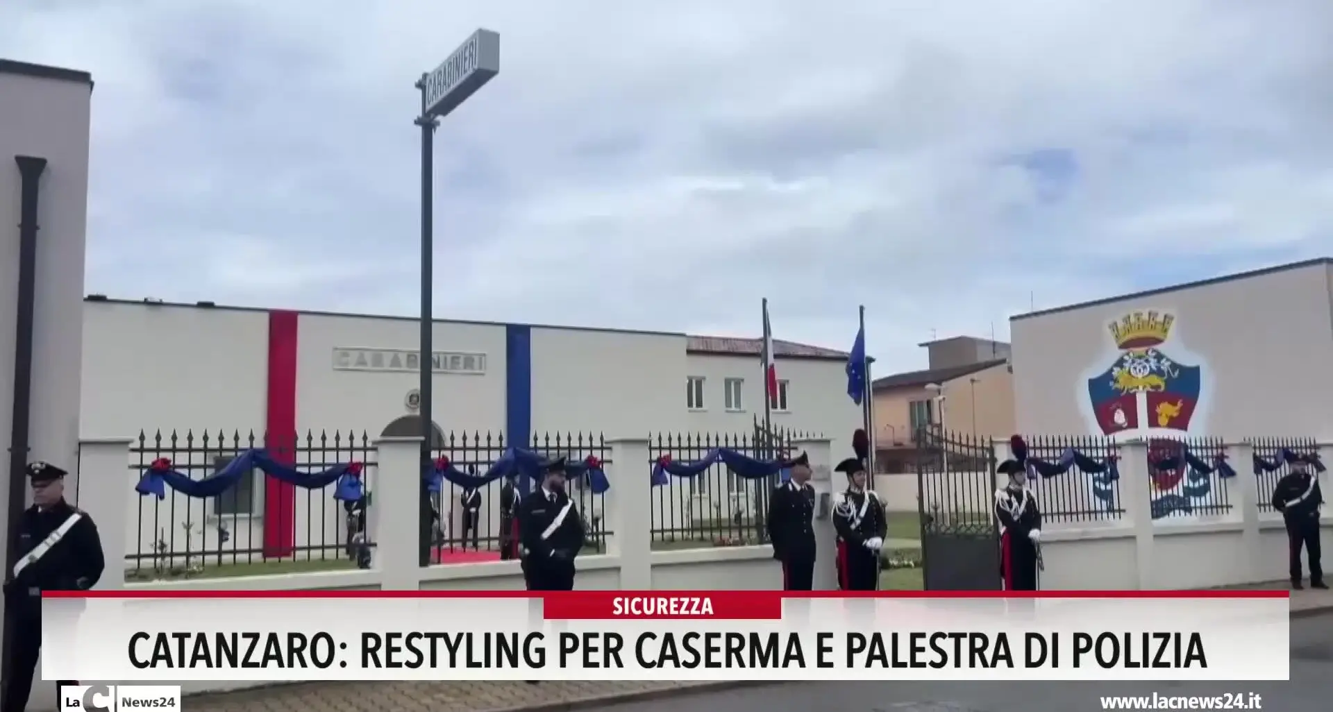 Catanzaro, Restyling per caserma e palestra di polizia