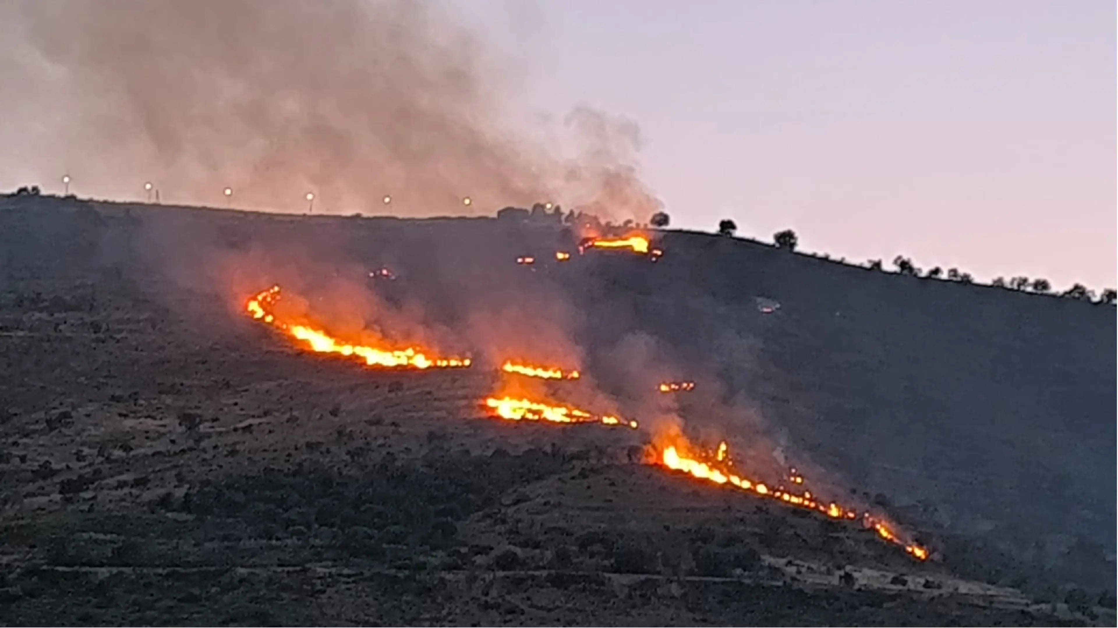 Incendio a nord di Cassano: il fuoco divora Giostratico minacciando le case della \"Cappella del Monte\"\n