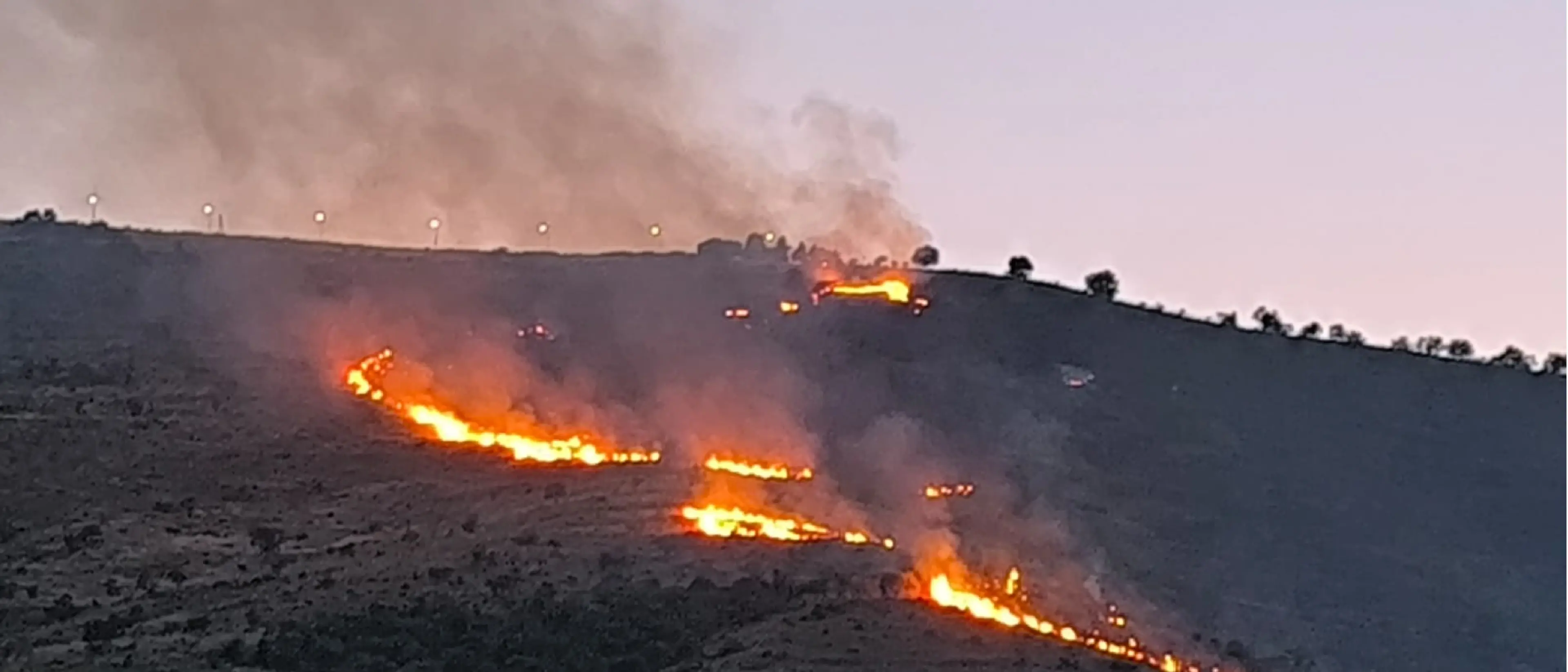 Incendio a nord di Cassano: il fuoco divora Giostratico minacciando le case della \"Cappella del Monte\"\n