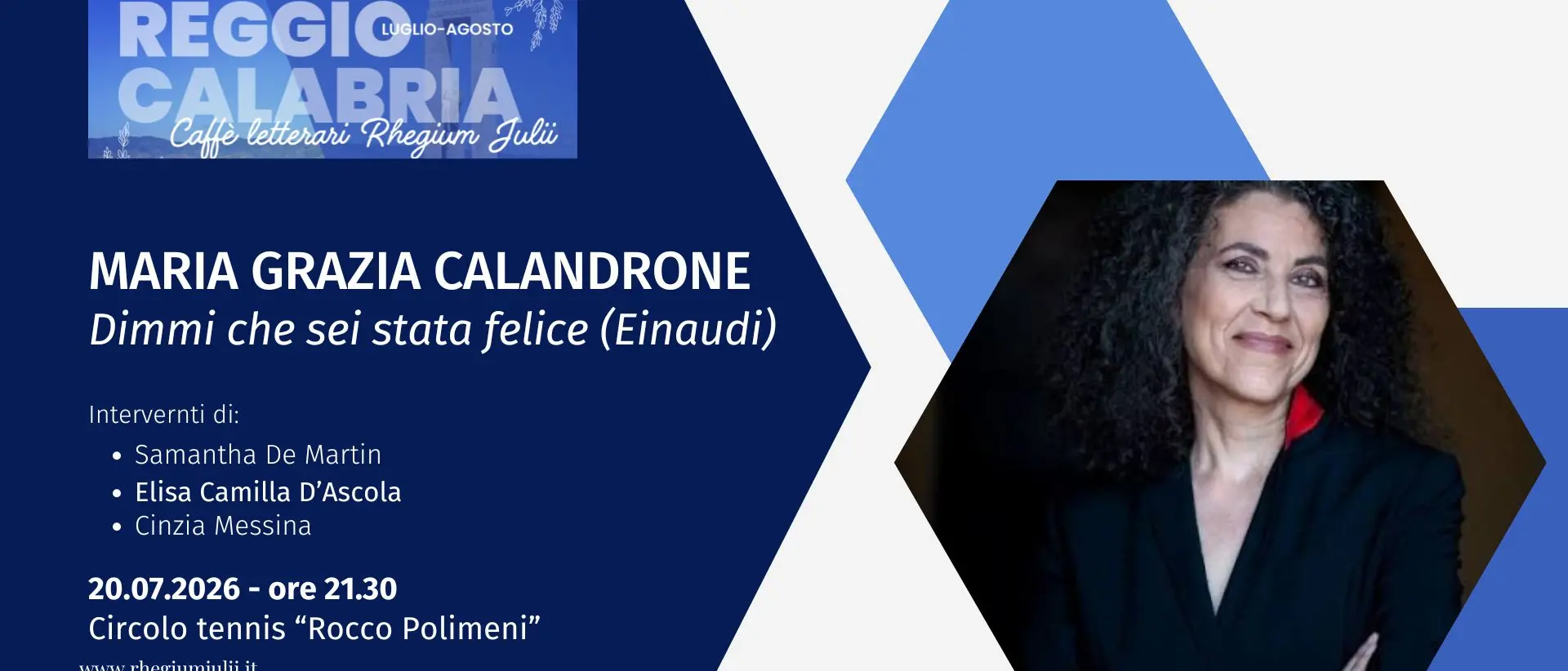 Prima volta ai Caffè letterari del Rhegium Julii di Maria Grazia Calandrone\n