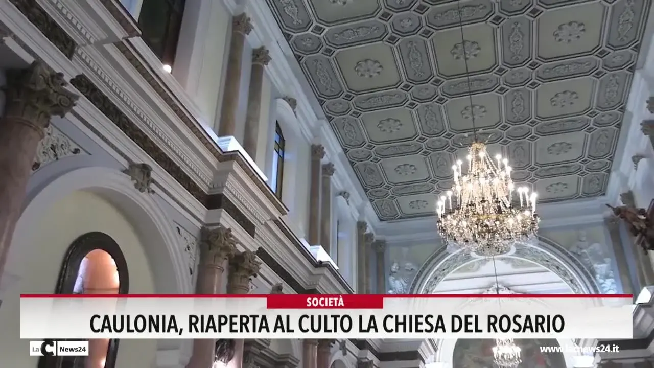 Caulonia, riaperta al culto la chiesa del Rosario