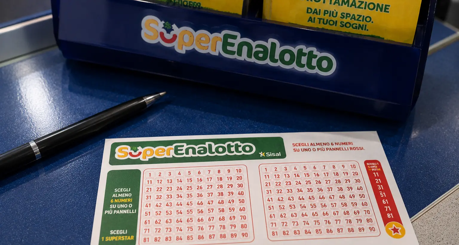 SuperEnalotto, doppia vincita in Calabria: due “5” da oltre 26mila euro a Tropea e Crotone\n