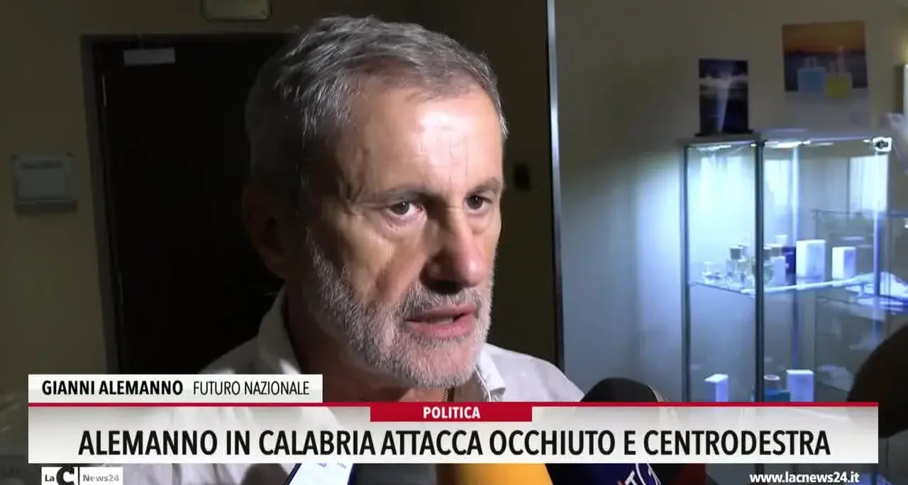 Alemanno in Calabria attacca Occhiuto e centrodestra