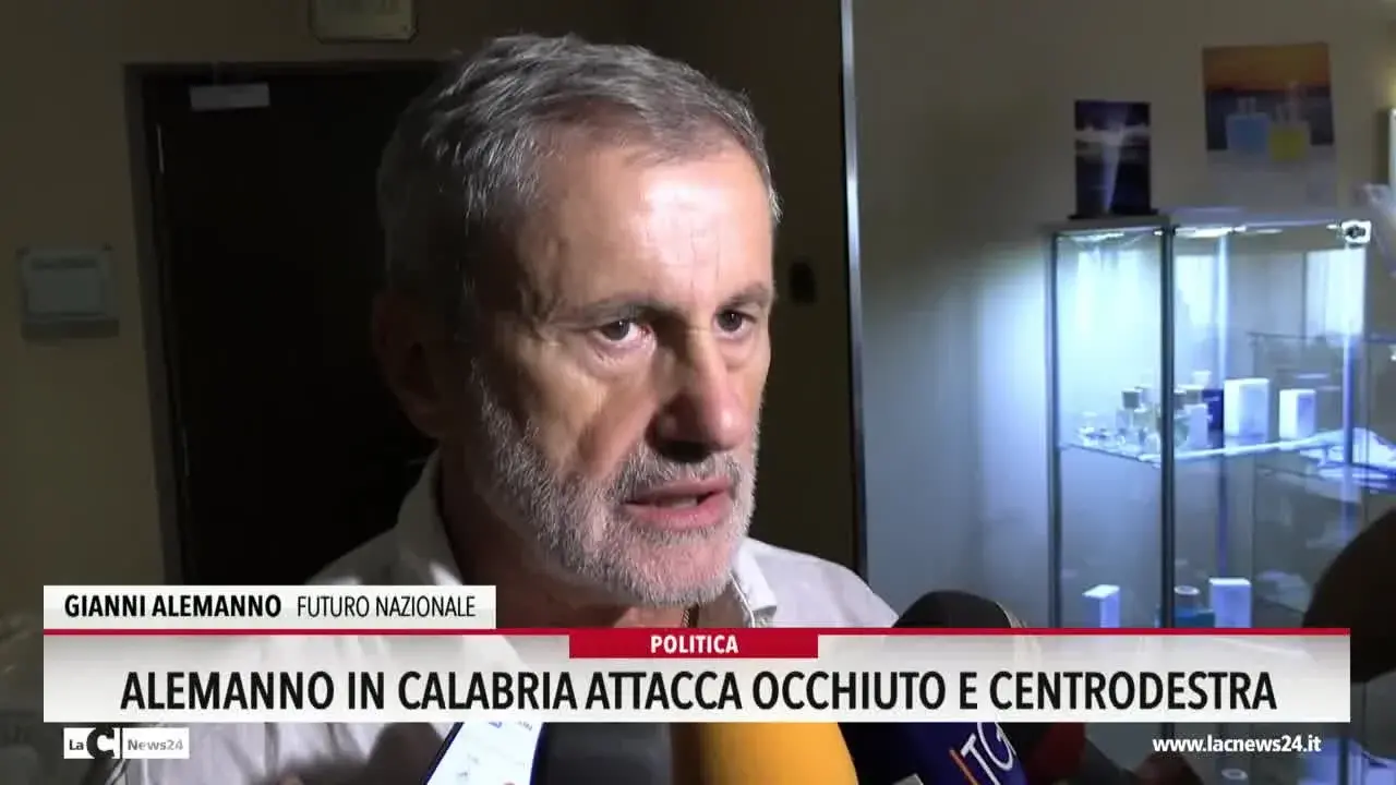 Alemanno in Calabria attacca Occhiuto e centrodestra