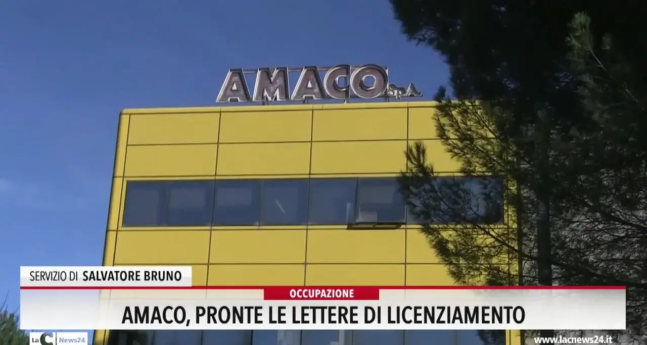 Amaco, pronte le lettere di licenziamento