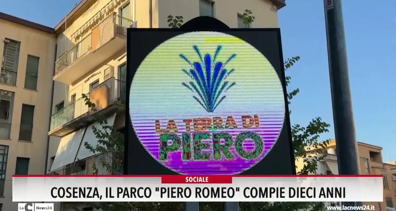 Cosenza, il parco Piero Romeo compie dieci anni