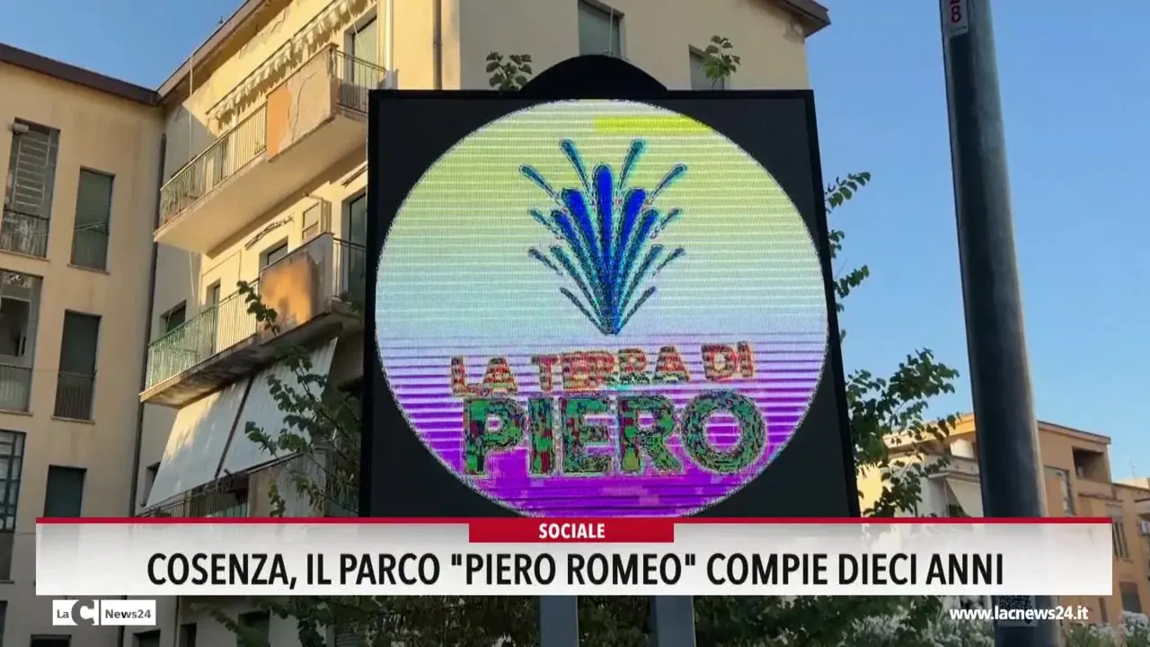 Cosenza, il parco Piero Romeo compie dieci anni
