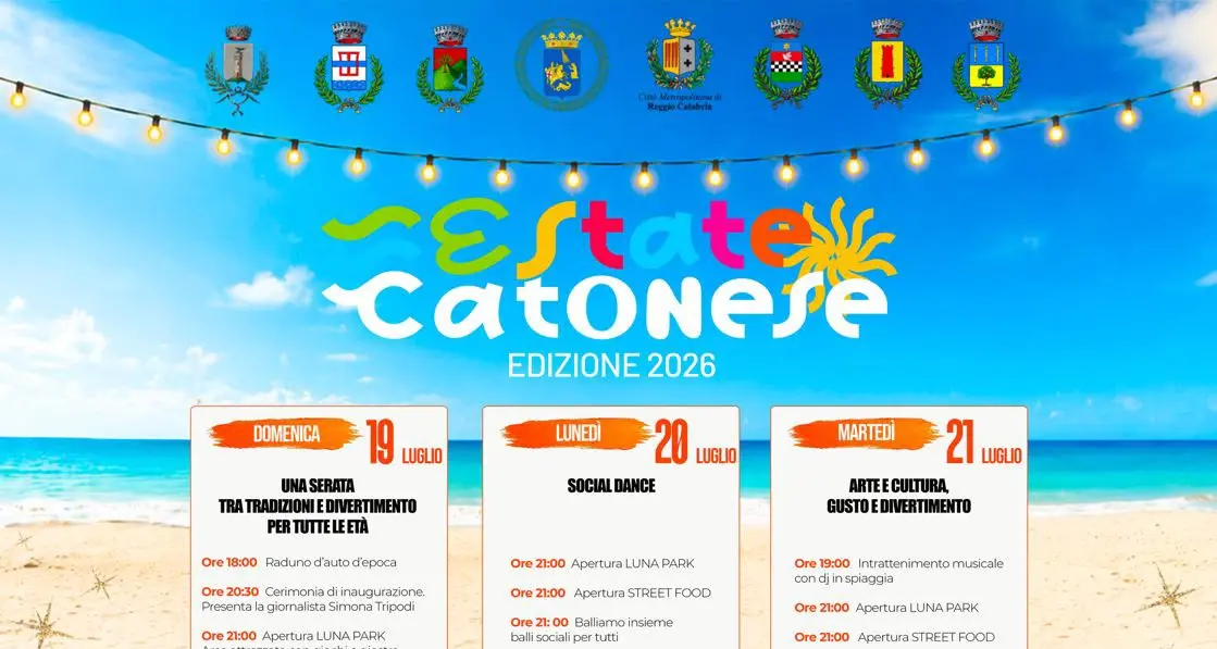 Catona inaugura la rassegna estiva: cinque giorni di eventi sul lungomare per rilanciare il quartiere