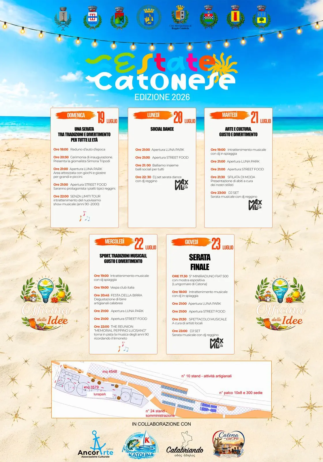 Catona inaugura la rassegna estiva: cinque giorni di eventi sul lungomare per rilanciare il quartiere