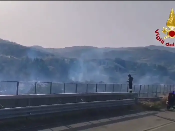 Calabria nella morsa degli incendi, 150 interventi dei Vigili del Fuoco: emergenza tra Catanzaro, Stalettì e Squillace