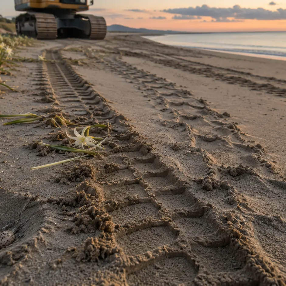 Ancora ruspe sulle spiagge, l’allarme del Wwf Vibo: «Devastante per nidi di tartarughe, fratini e dune»\n