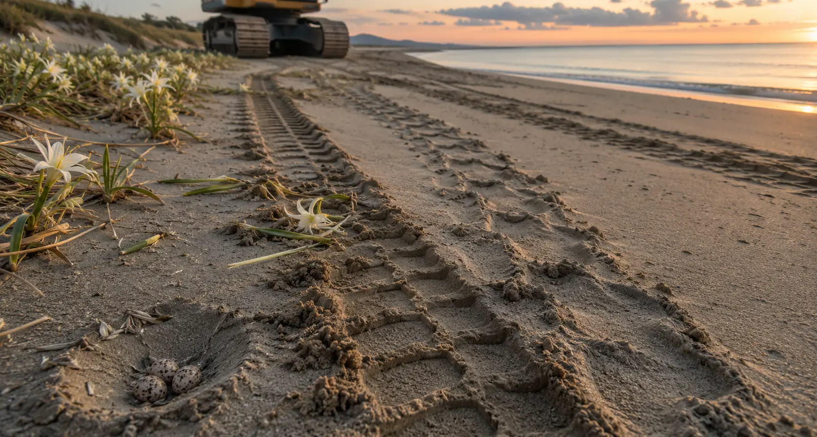 Ancora ruspe sulle spiagge, l’allarme del Wwf Vibo: «Devastante per nidi di tartarughe, fratini e dune»\n