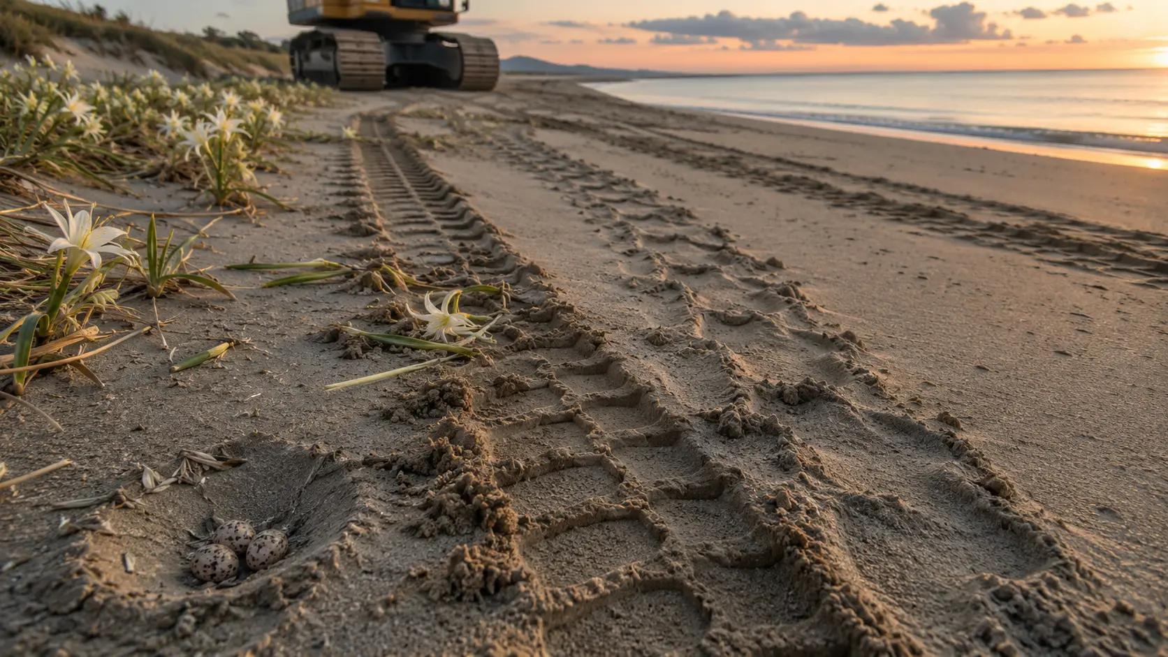 Ancora ruspe sulle spiagge, l’allarme del Wwf Vibo: «Devastante per nidi di tartarughe, fratini e dune»\n