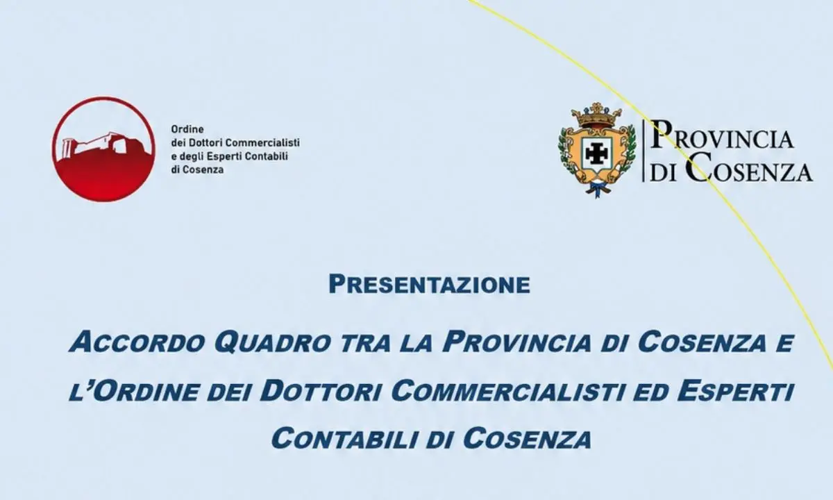 Provincia e commercialisti, accordo triennale per rafforzare competenze, trasparenza e amministrazione locale\n