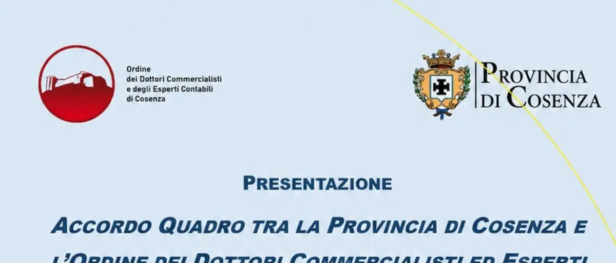 Provincia e commercialisti, accordo triennale per rafforzare competenze, trasparenza e amministrazione locale\n