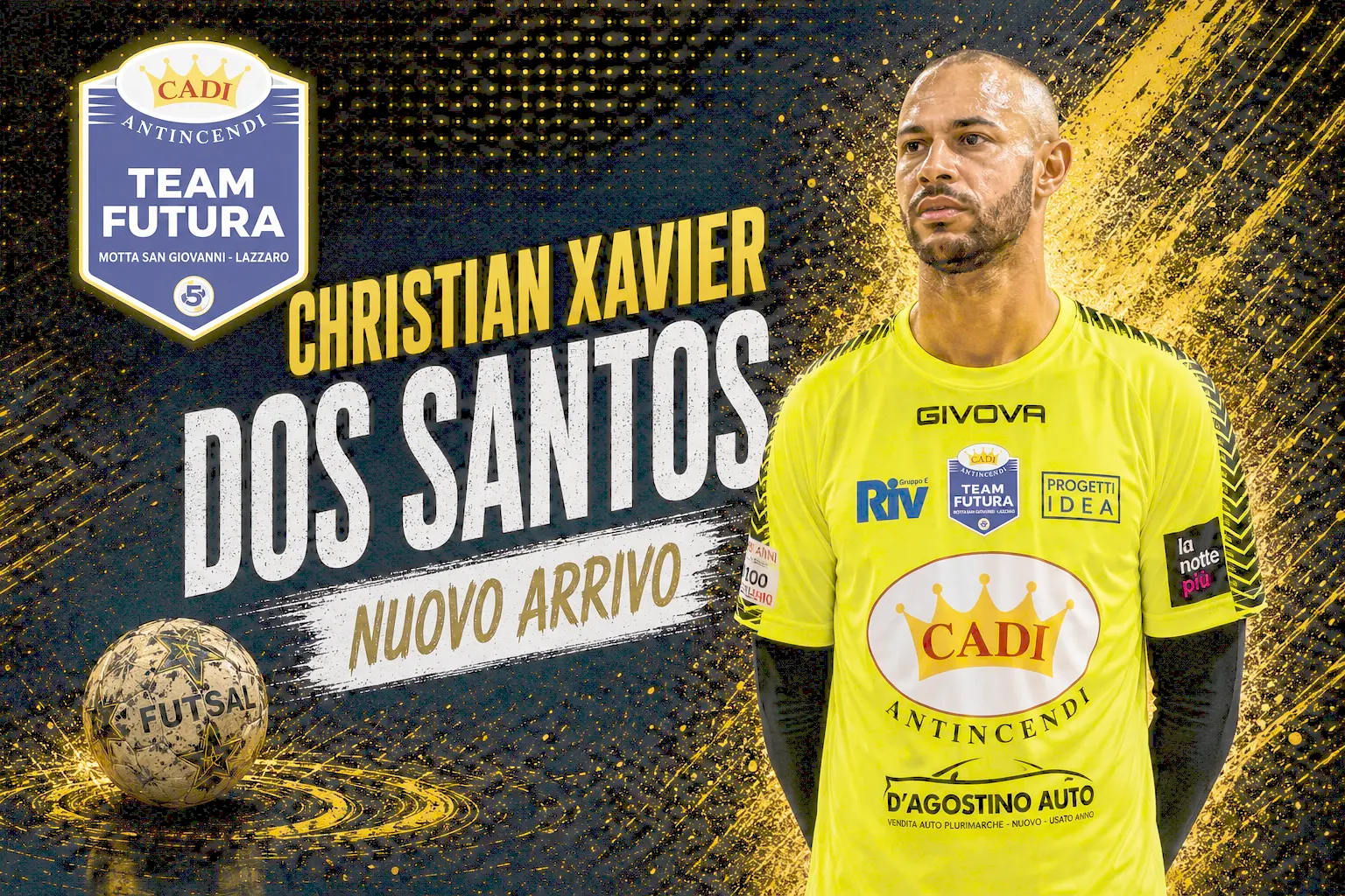 Christian Xavier Dos Santos è un nuovo giocatore della Cadi Antincendi Futura\n