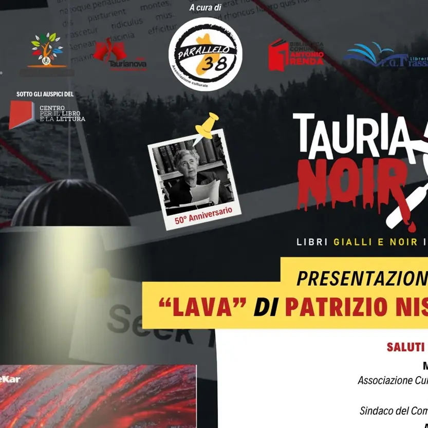 Taurianoir prosegue con Patrizio Nissirio e il suo romanzo \"Lava\"\n