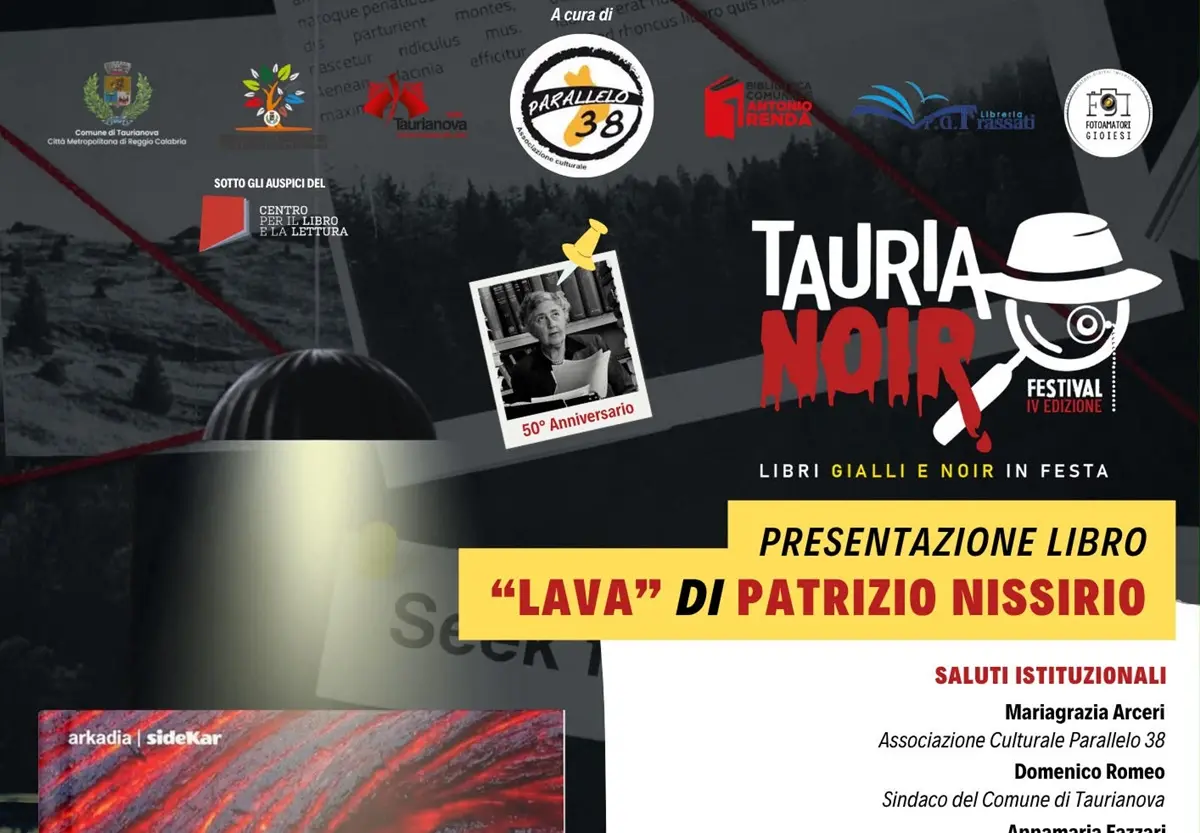 Taurianoir prosegue con Patrizio Nissirio e il suo romanzo \"Lava\"\n