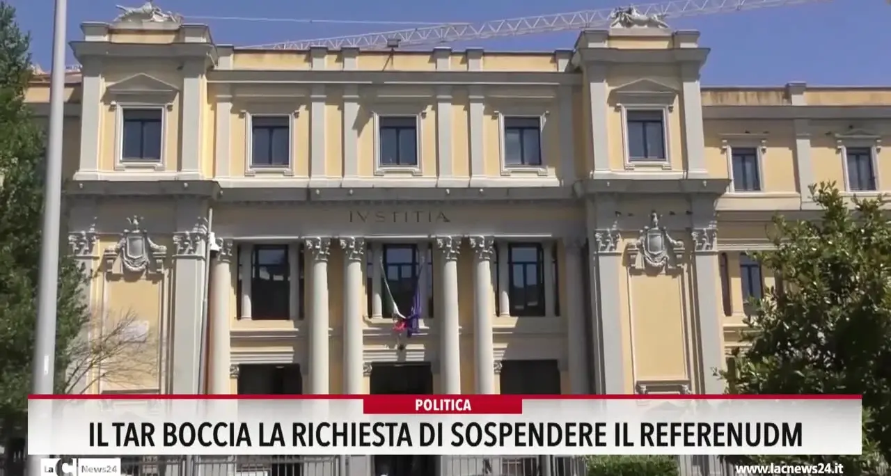 Il Tar boccia la richiesta di sospendere il referendum